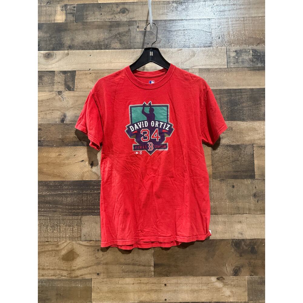 Red “David Ortiz -  34 – Final Season” Shirt- Size M